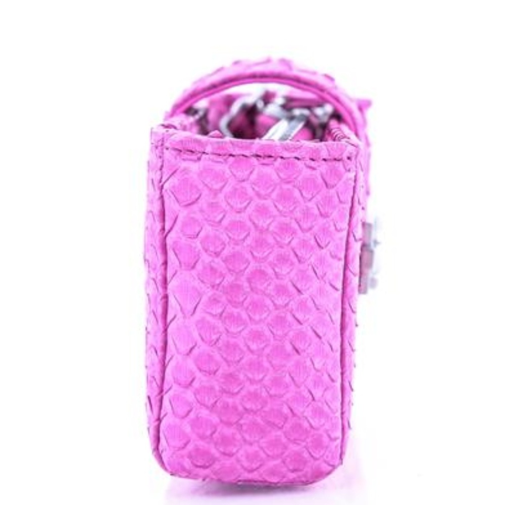 Chanel Boy Python Wallet On Chain Pink - Picture 3 of 7